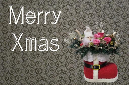 クリスマスのテクスチャ(ブーツ) クリスマスのテクスチャ(ブーツ)の写真