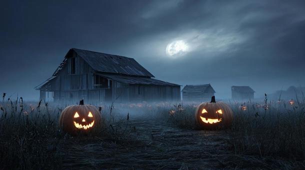 ハロウィンの幻想的な雰囲気の写真