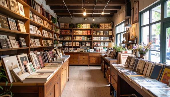 レトロな書店の写真