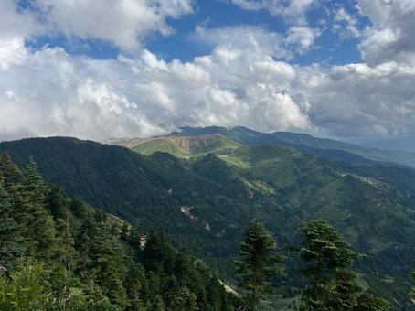 志賀高原_山の景色 志賀高原_山の景色 志賀高原,山の景色,山の写真素材