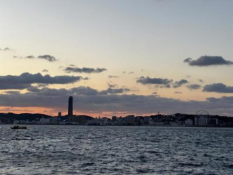 夕方の海 夕方の海 海,夕方,夕焼けの写真素材