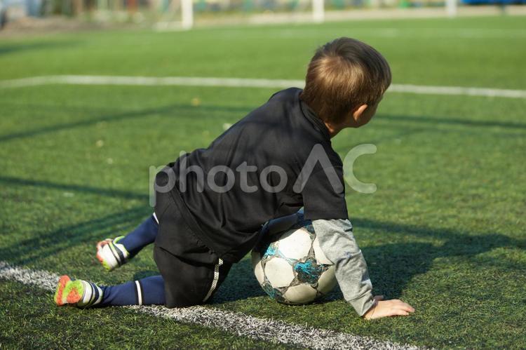 サッカー　父と子８７ サッカー,スポーツ,人物の写真素材