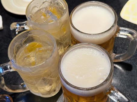 乾杯 乾杯 乾杯,ジョッキ,ビールの写真素材
