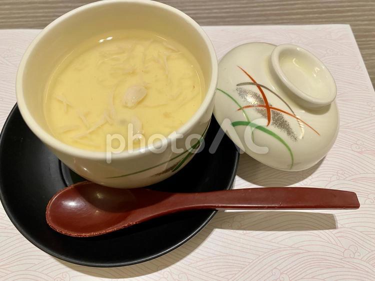 美味しそうな餡掛け茶碗蒸し 茶碗蒸し,カニ,餡掛けの写真素材