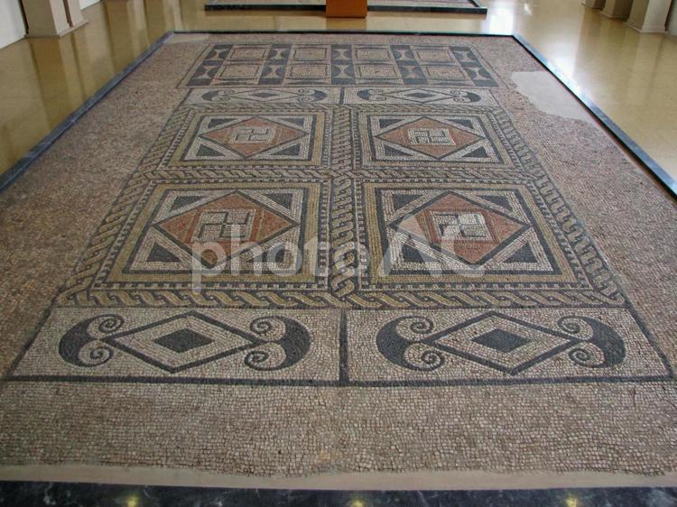 タラゴナ　考古学博物館　モザイク画 スペイン,タラゴナ,考古学博物館の写真素材