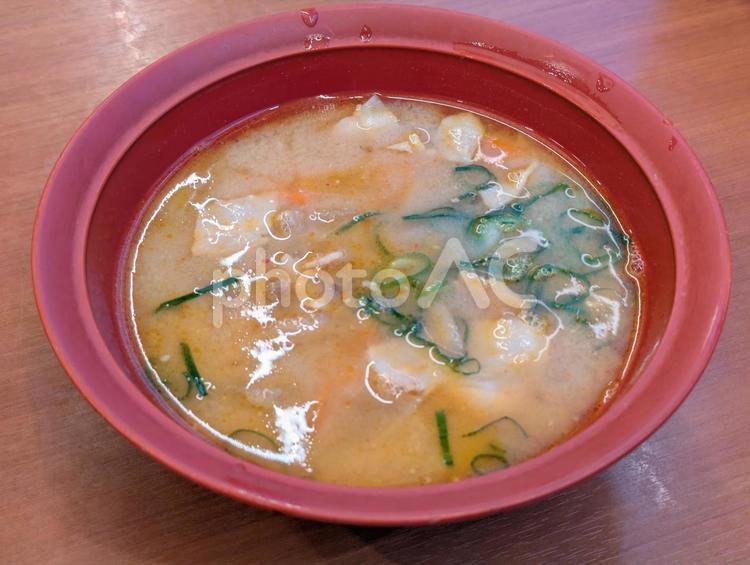 川崎市麻生区早野のとん汁（大） かつ庵川崎早野店,とんかつ屋,外食の写真素材