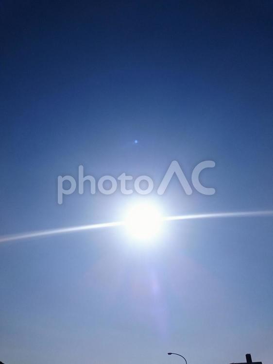 青空と光線と 何人もありません,光,地球大気圏の写真素材