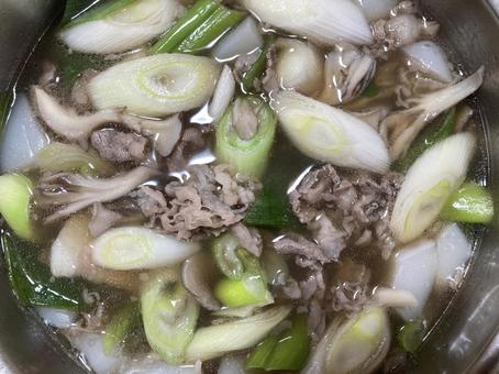 芋煮 山形の芋煮,牛肉,里芋の写真素材