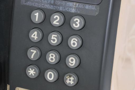 電話のボタン 公衆電話,電話,ボタンの写真素材