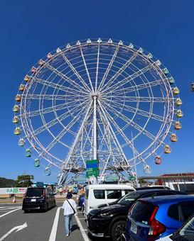 大観覧車 観覧車,遊園地,レジャーの写真素材