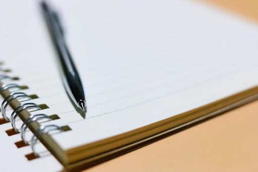Spiral notebook and ballpoint pen tip Writing utensils, JPG