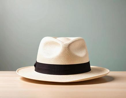 白いハットの写真