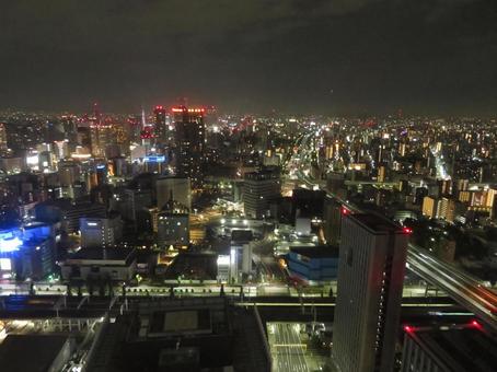 名古屋の夜 名古屋,夜景,ビルの写真素材
