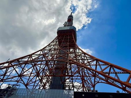 Photo, tokyo, tower, sky, 