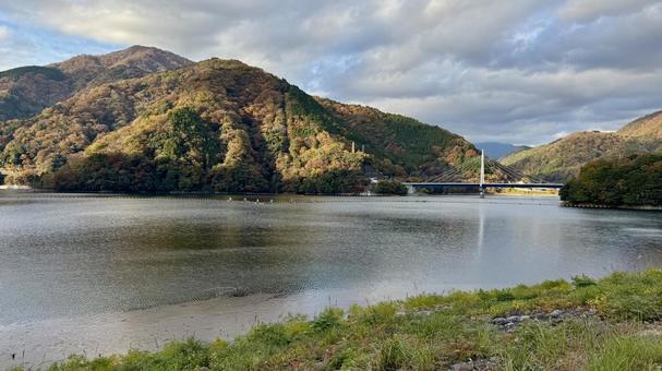 1級河川 丹沢湖,湖,ダムの写真素材