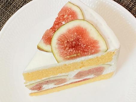 いちじくのショートケーキ4 いちじくのショートケーキ4 いちじく,ショートケーキ,ケーキの写真素材