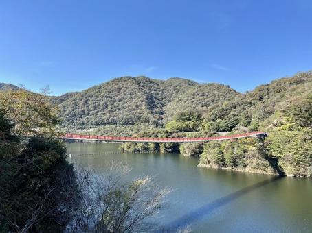 夢吊橋 夢吊橋,広島県,世羅高原の写真素材