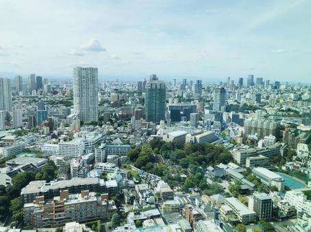 東京の港区の高層ビルから見た街並み 東京の港区の高層ビルから見た街並み 高層ビル,都会,東京の写真素材
