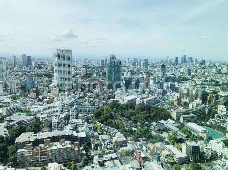 東京の港区の高層ビルから見た街並み 高層ビル,都会,東京の写真素材
