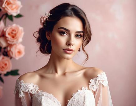 薔薇のナチュラル背景の写真