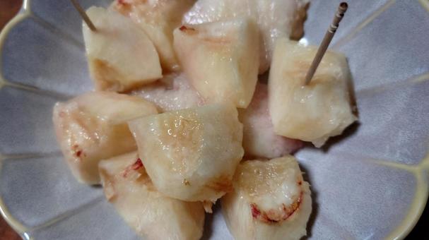 Photo, peaches, peach, cut fruits, 