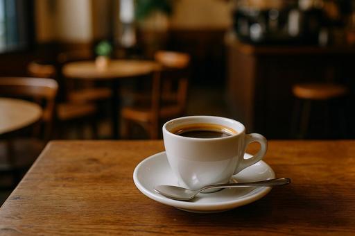 カフェのコーヒー カフェのコーヒーの写真
