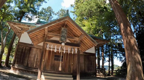 埼玉県秩父市荒川白久　白久神明社 埼玉県,秩父市,拝殿の写真素材