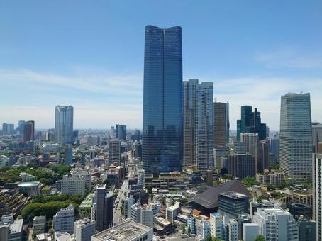 東京タワーから見た景色 東京タワーから見た景色 街並み,東京,自然の写真素材