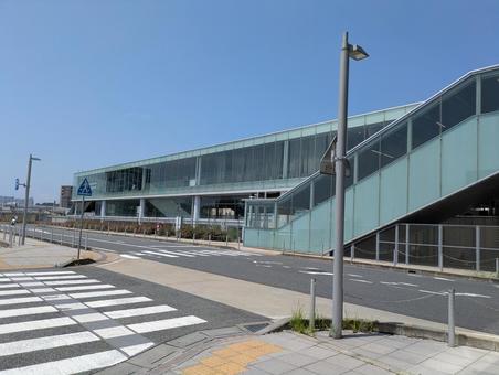 JR常磐線日立駅外観 JR常磐線日立駅外観 日立,建造物,日本の写真素材