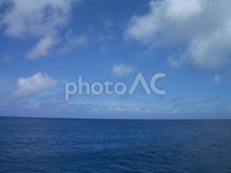 海と空 海,宮古島,夏の写真素材
