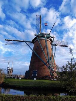風車０３ 佐倉ふるさと広場,風車,オランダ風の写真素材