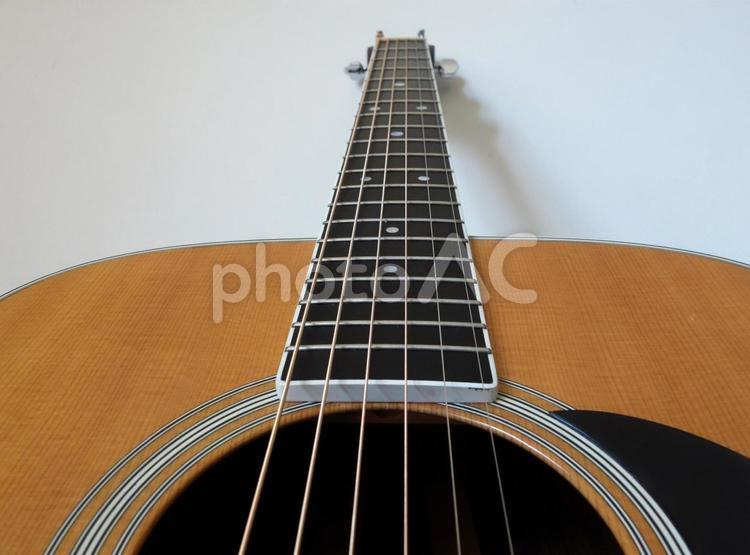 ギターのネック ネック,フィンガーボード,指板の写真素材