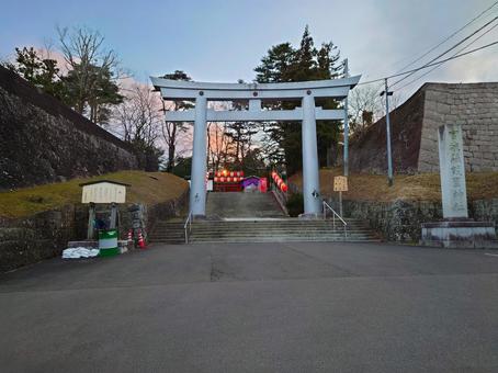 仙台城跡 宮城縣護國神社 仙台城跡 宮城縣護國神社 仙台,伊達政宗,神社の写真素材