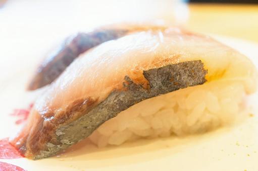 Photo, sushi, nigiri sushi, shimaji, 
