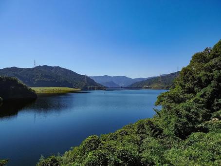 嘉瀬川ダム 嘉瀬川ダム ダム,ダム湖,嘉瀬川ダムの写真素材