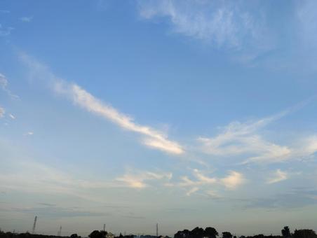 8月の夕暮れ 8月の夕暮れの写真