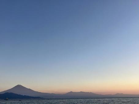 富士山 富士山,海,風景の写真素材