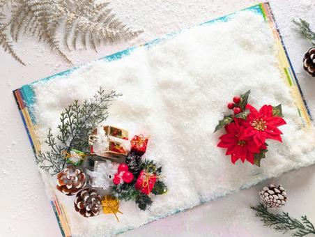 クリスマス（笑顔の魔法を贈ろう）17 クリスマス,クリスマスイブ,雪の写真素材