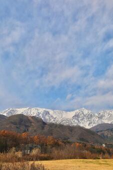 雪　山　白馬 冬景色,自然,ホワイトの写真素材
