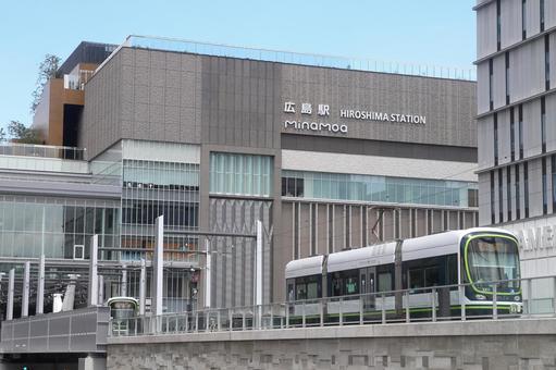 広島電鉄、新たに開業した駅前大橋ルート 広島電鉄、新たに開業した駅前大橋ルート 広島電鉄,駅前大橋ルート,新線の写真素材