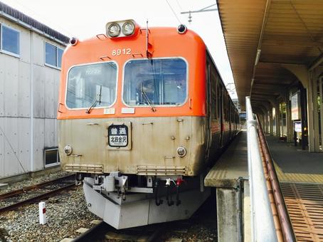北陸鉄道浅野川線の内灘駅 石川,石川県,北陸地方の写真素材