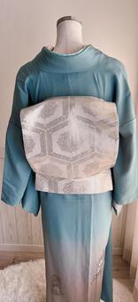 着物　後ろ姿 日本,着物,着付けの写真素材