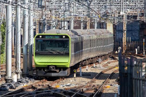 山手線の通勤電車 電車,山手線,列車の写真素材
