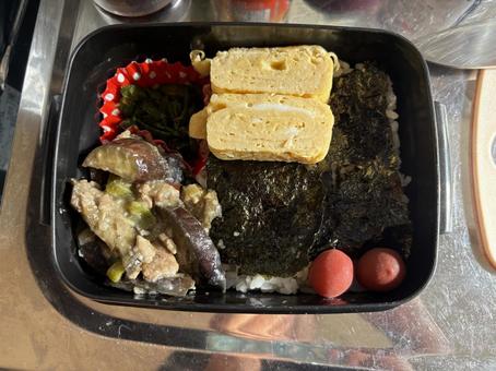 Photo, bento, lunch box every day, fried eggs, 