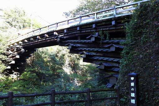 名勝！甲斐の猿橋 甲斐の猿橋,猿橋,橋の写真素材