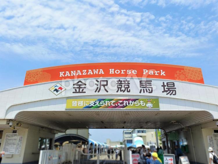 金沢競馬場（石川県） 金沢競馬場,競馬場,ホースパークの写真素材