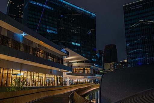 都市夜景 都市夜景,夜景,大阪の写真素材