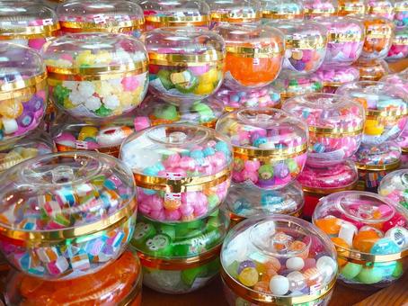 昔ながらのケース入キャンディ　飴　レトロ キャンディ,飴,レトロの写真素材