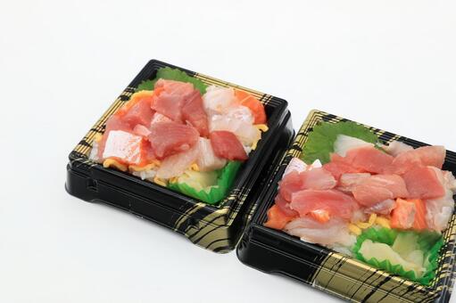 ばらちらし丼（魚屋さんの鮨） ばらちらし丼,鮨,ちらし鮨の写真素材