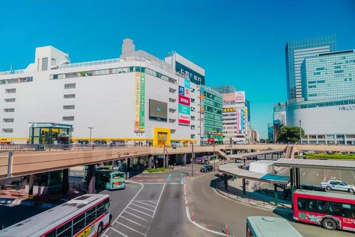 【宮城】仙台駅周辺の街並み 【宮城】仙台駅周辺の街並み 仙台,宮城,街並みの写真素材